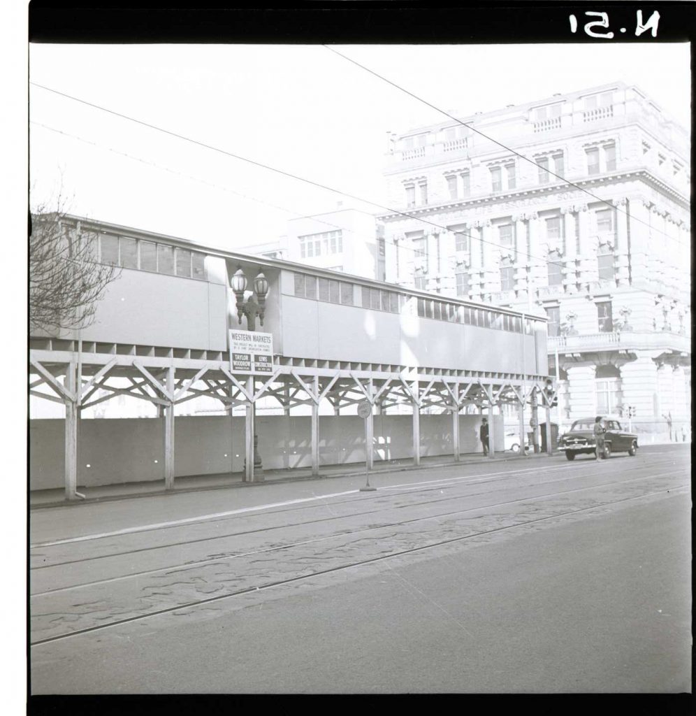 N51 Hoardings, Western Markets. May 1960.