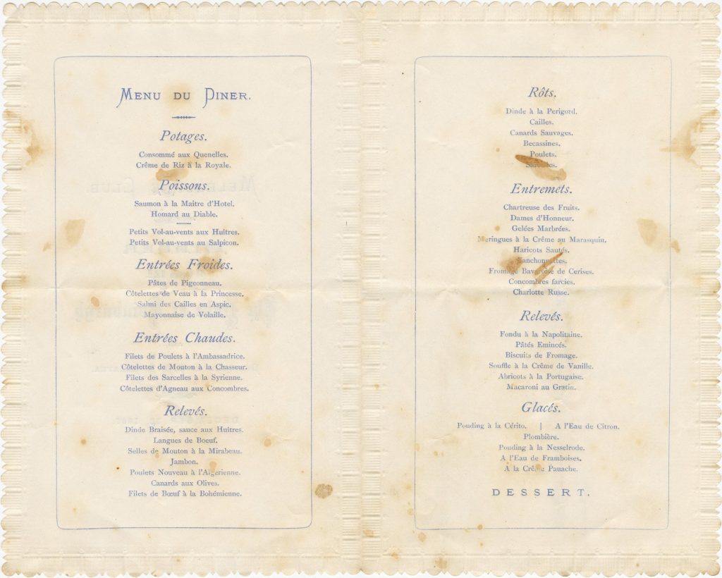 Menu for a dinner held for the Duke of Edinburgh image 1086385-2