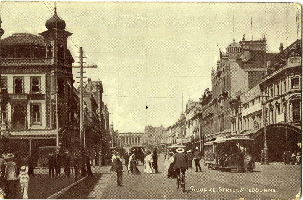 Bourke Street, looking towards Spring Street