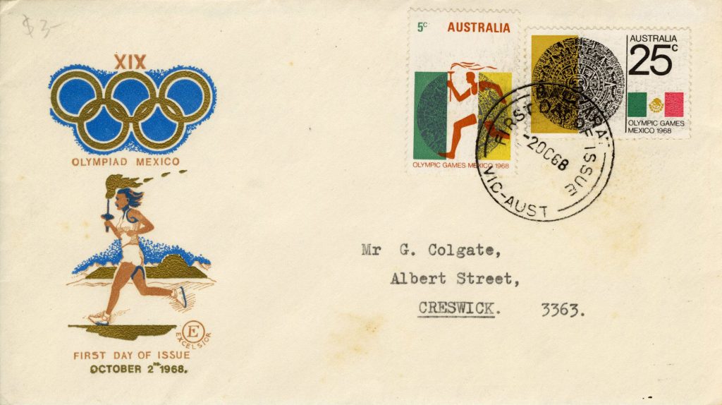 Envelope, Mexico City Olympic Games 1968