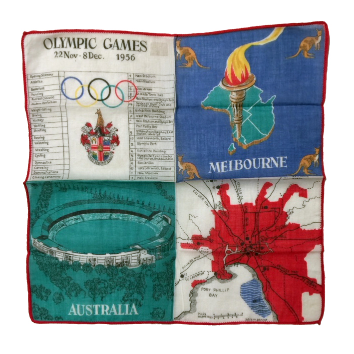 Handkerchief, Olympic Games Melbourne, 1956