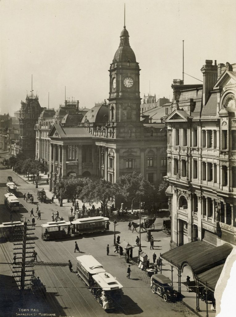 Image of Swanston Street and Melbourne Town Hall