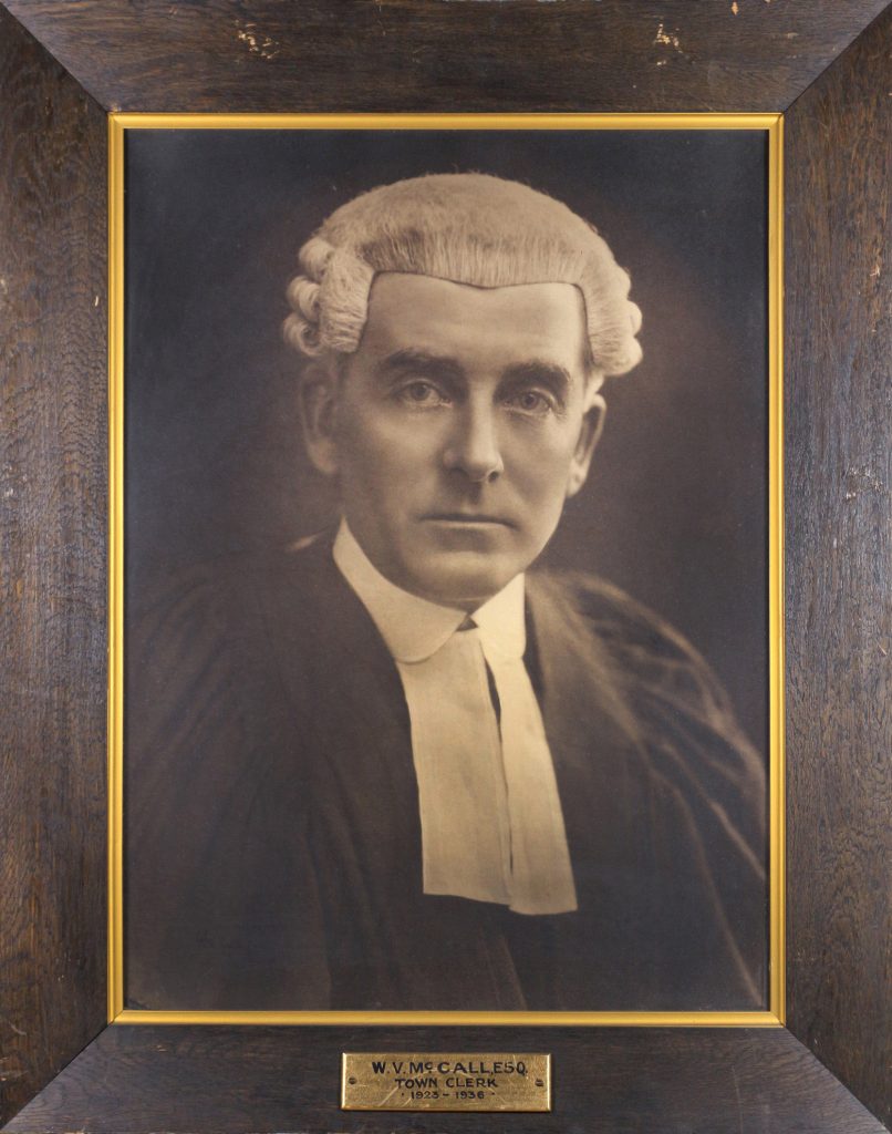 W.V. McCall Esq. (Town Clerk 1923–36)