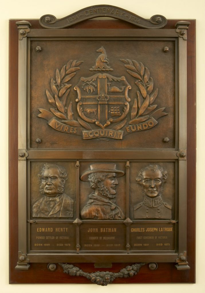 The Centenary plaque