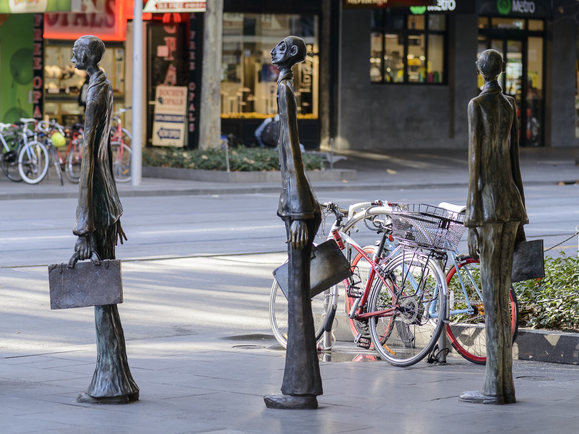 Three Businessmen Who Brought Their Own Lunch Batman, Swanston & Hoddle City Collection