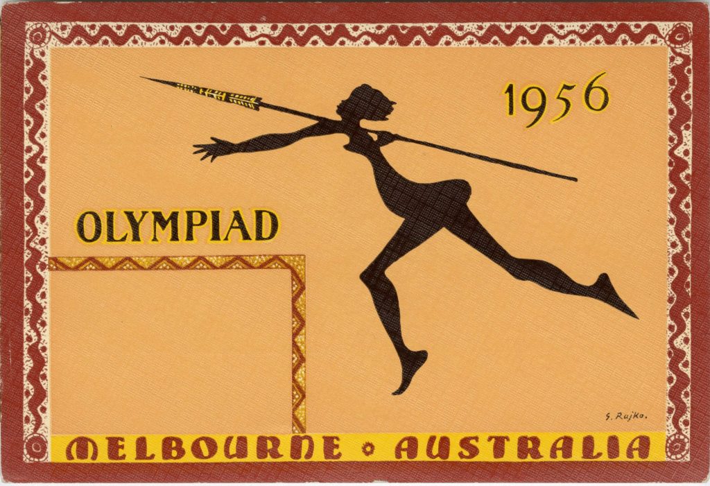 Postcard, Melbourne Olympics 1956