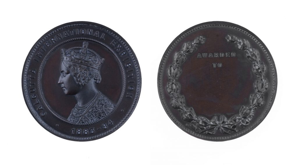 Calcutta International Exhibition medal