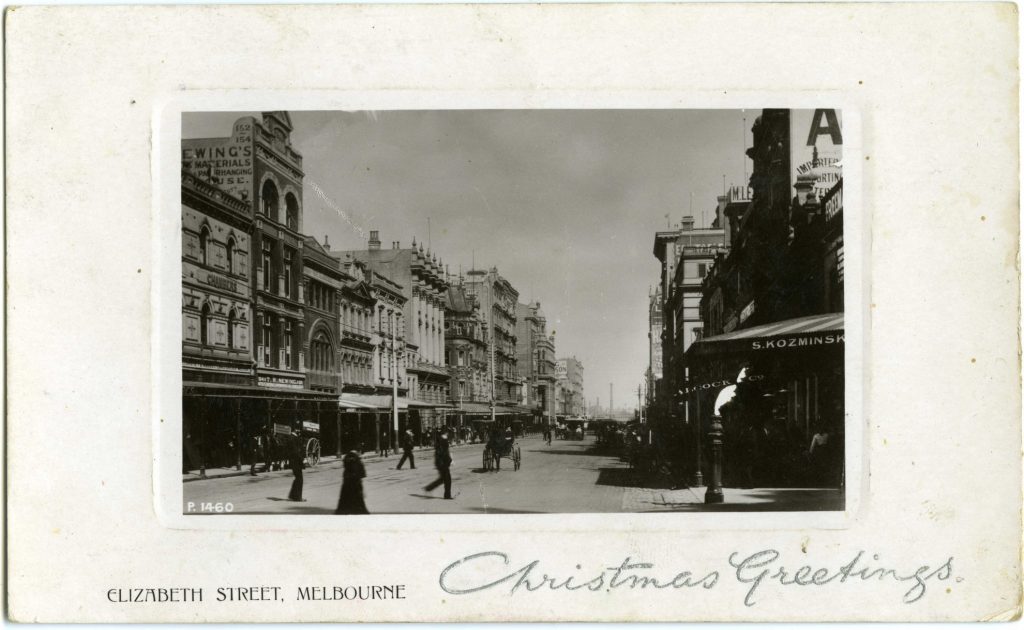 Elizabeth Street, Melbourne Christmas Greetings