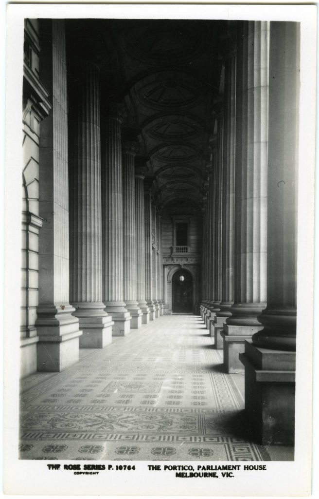 The Portico, Parliament House, Melbourne