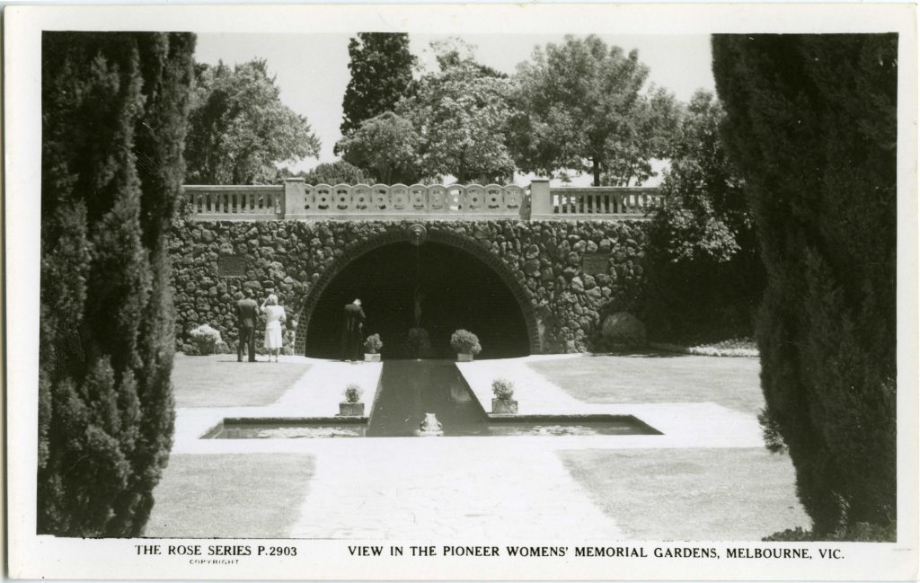 View in the Pioneer Women’s Memorial Gardens, Melbourne