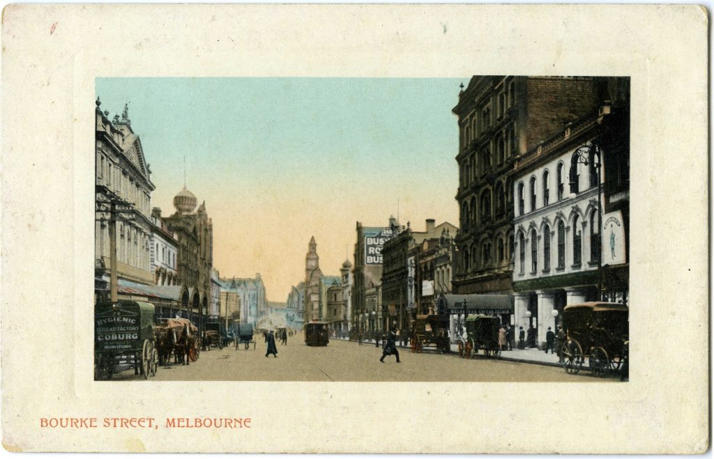 Bourke Street looking towards Spencer Street