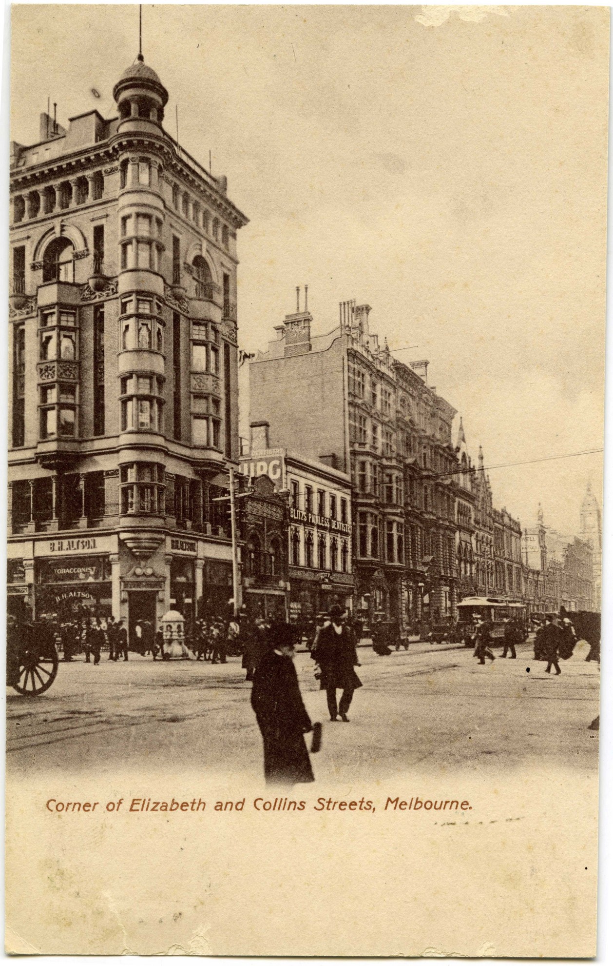 Corner of Elizabeth and Collins Streets, Melbourne - City Collection