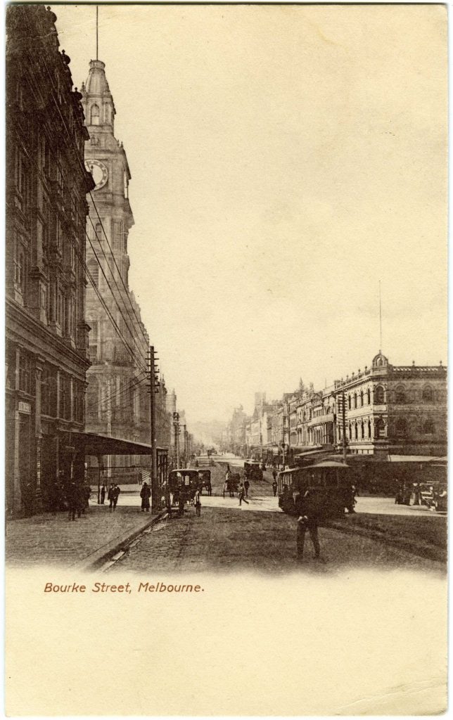 View of GPO, Bourke Street, Melbourne