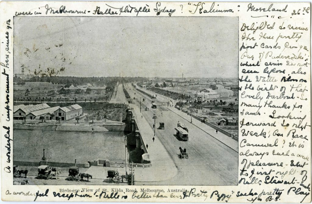 Birds-eye View of St Kilda Road, Melbourne