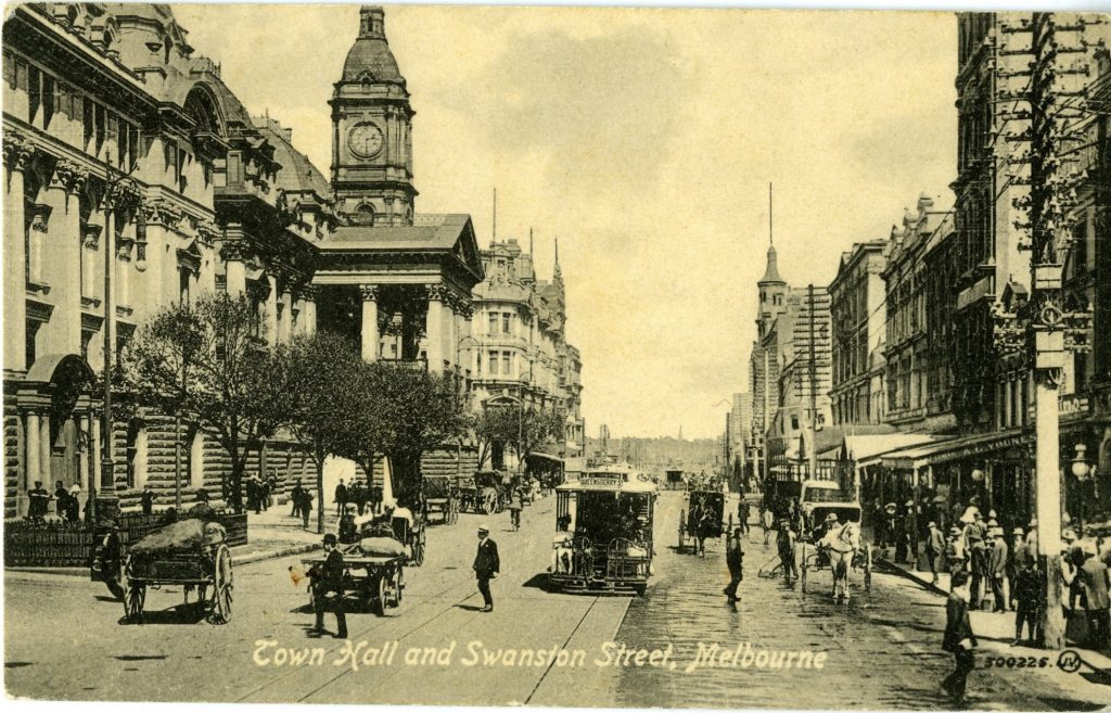 Town Hall and Swanston Street, Melbourne