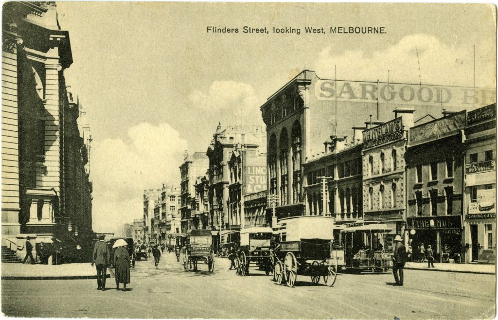 Flinders Street, Melbourne (looking West)