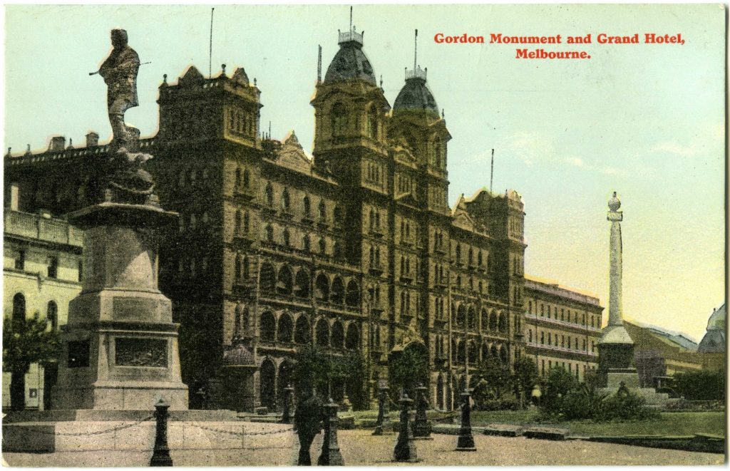 Gordon Monument and Grand Hotel, Melbourne