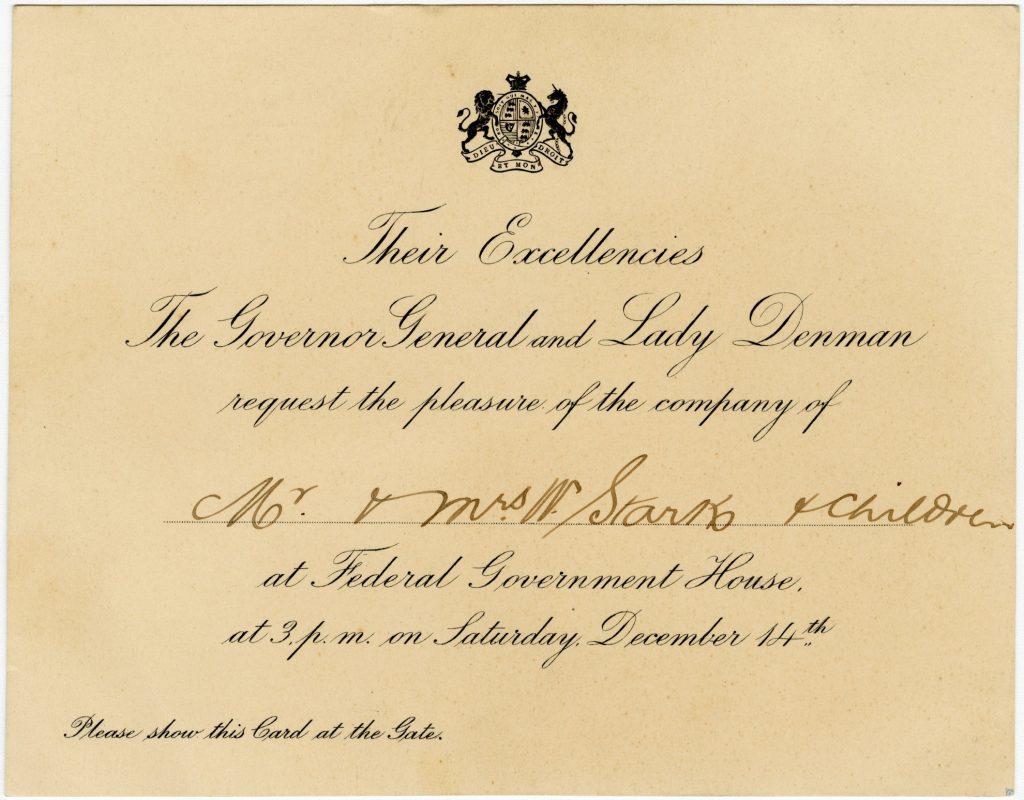 Invitation to Government House