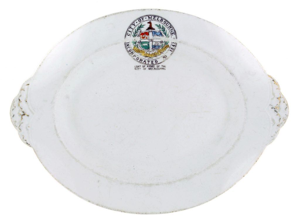 Plate, City of Melbourne coat of arms