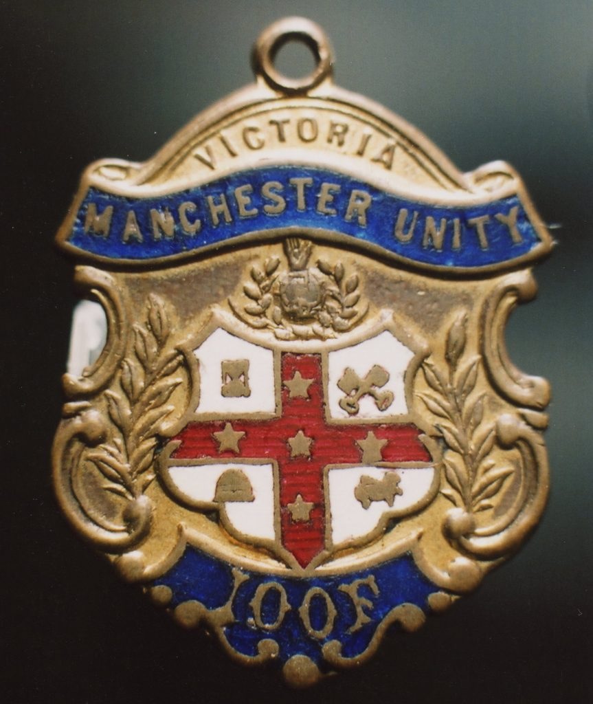 Manchester Unity Independent Order of Oddfellows badge