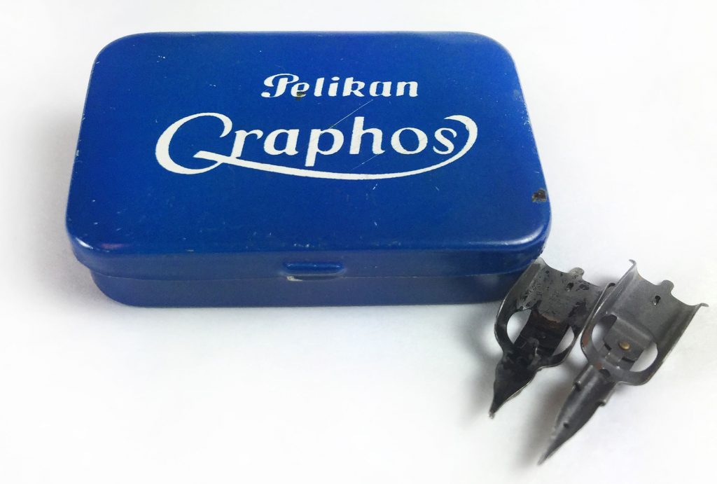 Graphos pen nib tin