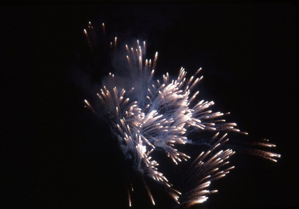 Fireworks Display on Yarra River A