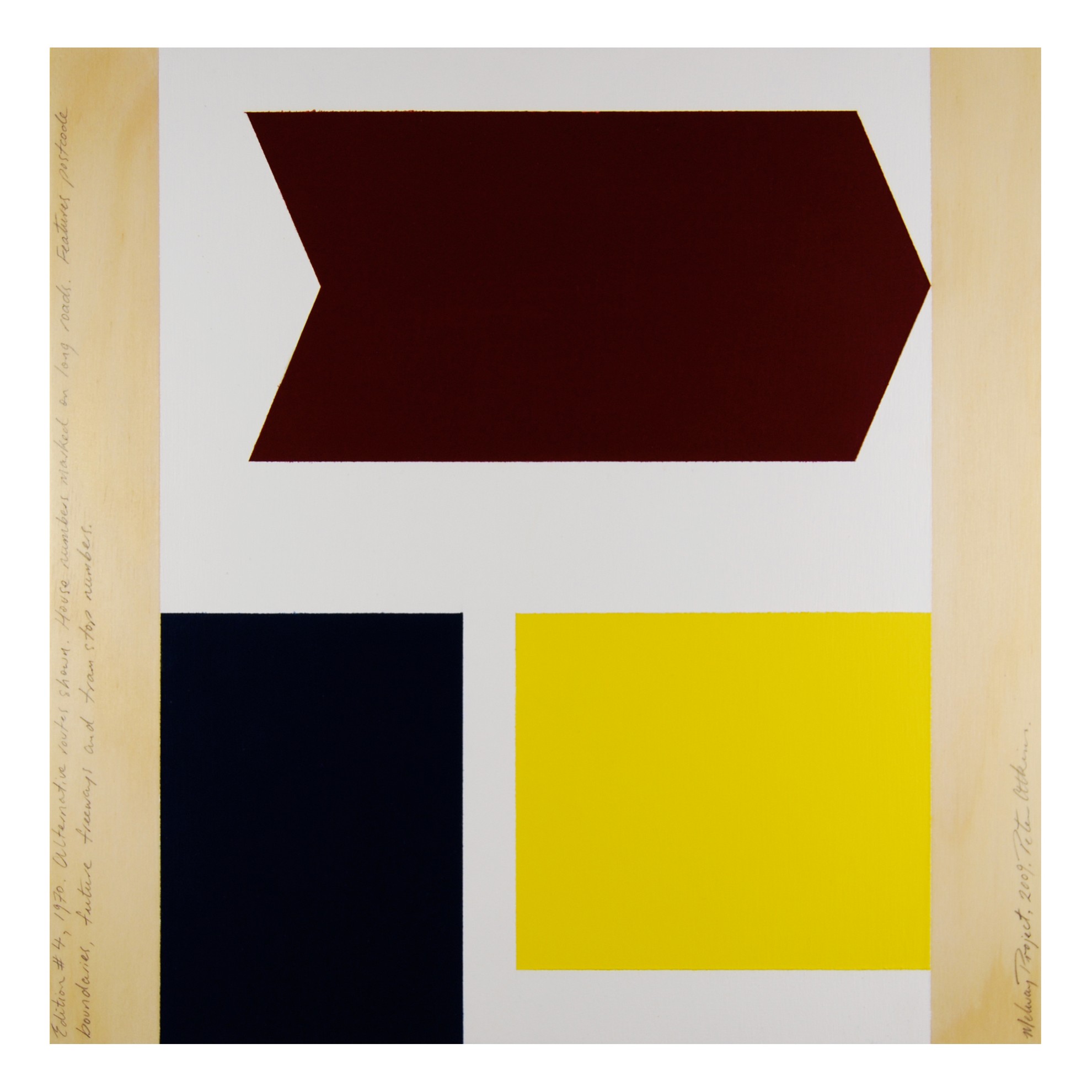 Edition 4, 1970. Alternative routes shown. House numbers marked on