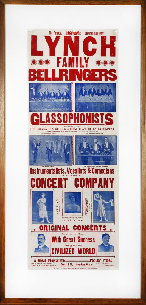 Poster, Lynch family, bellringers and glassophonists