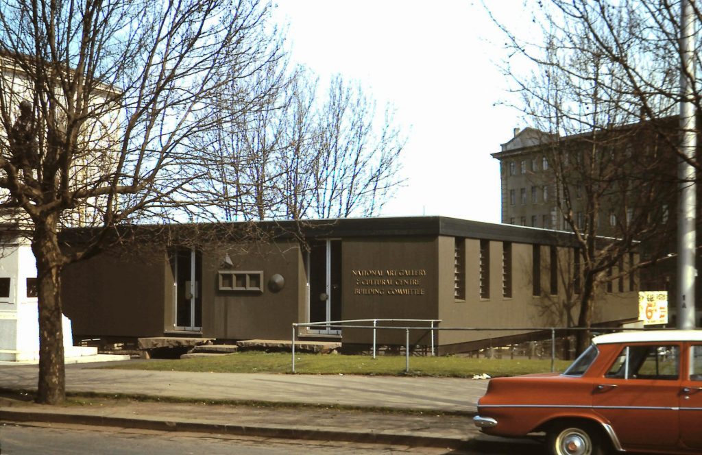 National Art Gallery and Cultural Centre site offices under construction