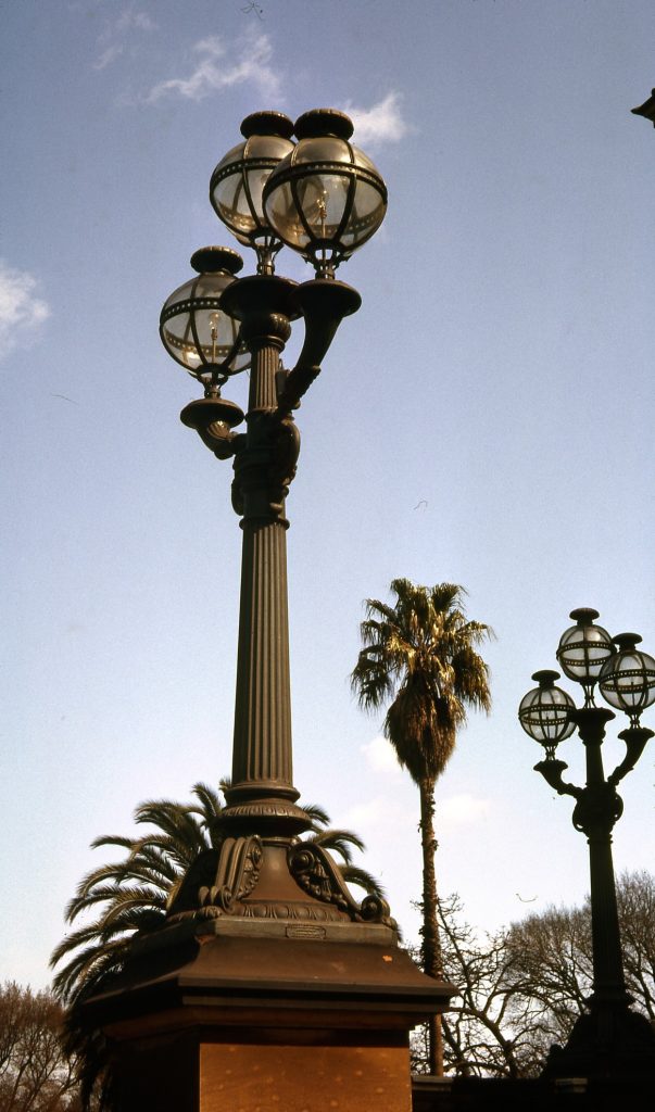 Ornate lights, Spring Street