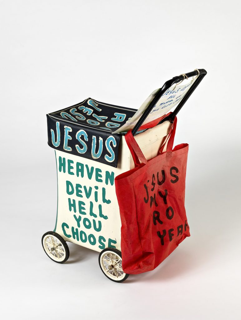 Jesus trolley 3 (green/white) with additional sign image 1645120-5