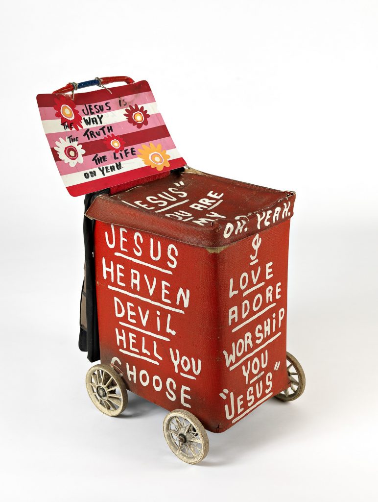Jesus trolley 5 (red) with additional sign image 1645122-7