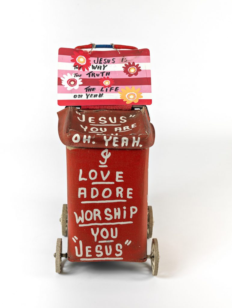 Jesus trolley 5 (red) with additional sign image 1645122-8