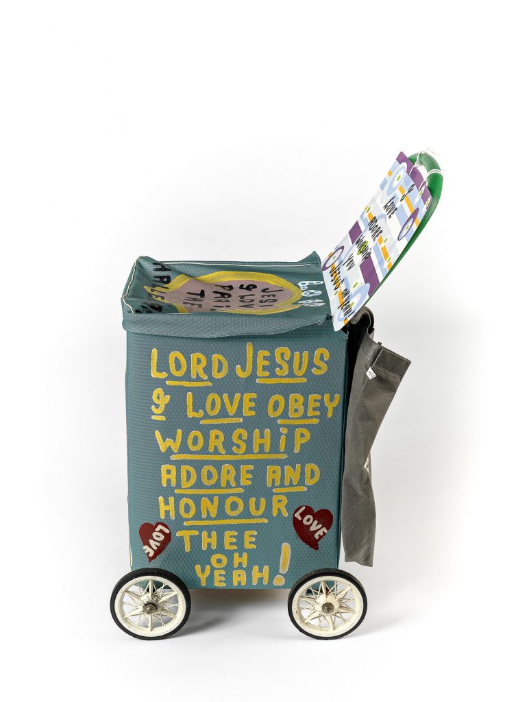 Jesus trolley 6 (light blue) with additional sign image 1645123-2