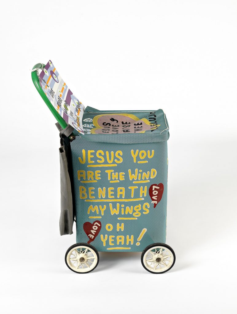 Jesus trolley 6 (light blue) with additional sign image 1645123-5