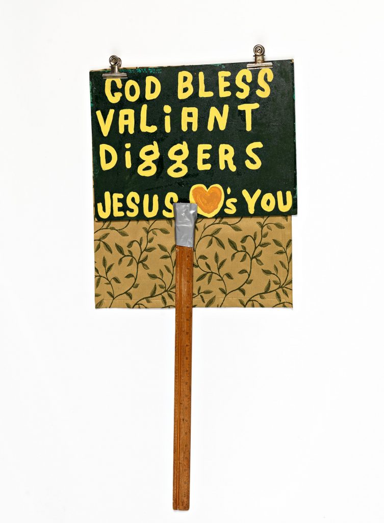 Placard, God bless thee valiant diggers image 1645142-2