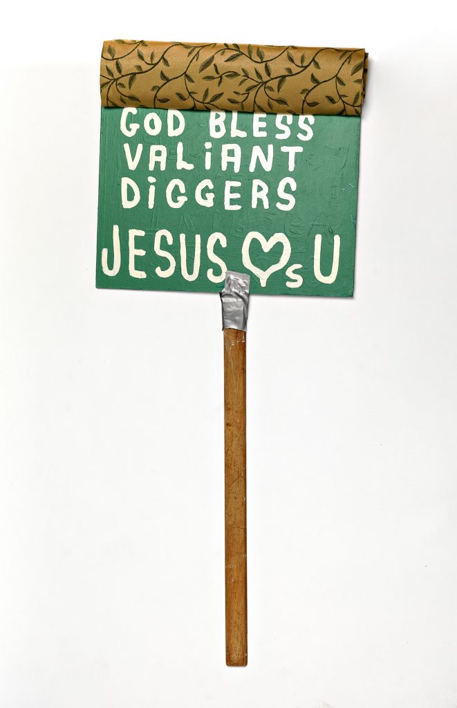 Placard, God bless thee valiant diggers image 1645142-3