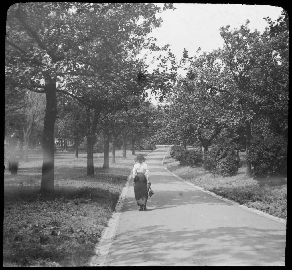 Glass lantern slide, Unknown location