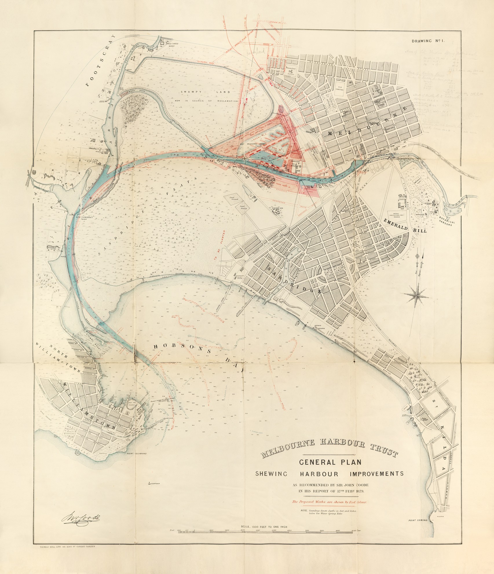 Melbourne Harbour Trust: report by Sir John Coode, C.E. on works of ...