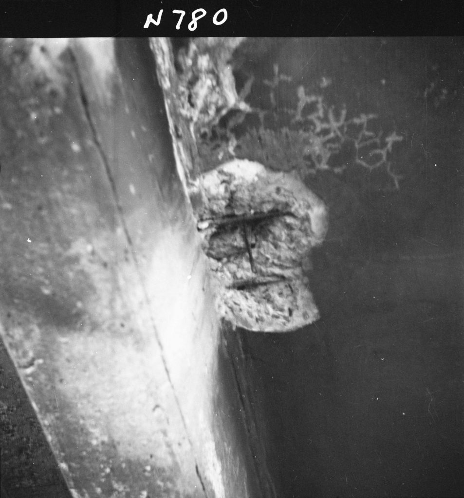 N780 Image showing reinforced concrete on the underside of Mount Alexander Road Bridge