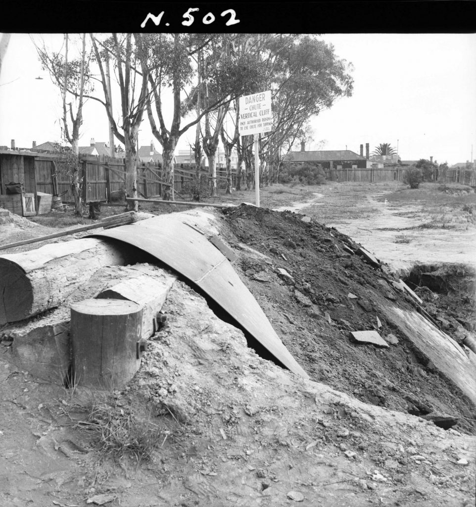 N502 Image showing a chute at Hoffman’s Quarry