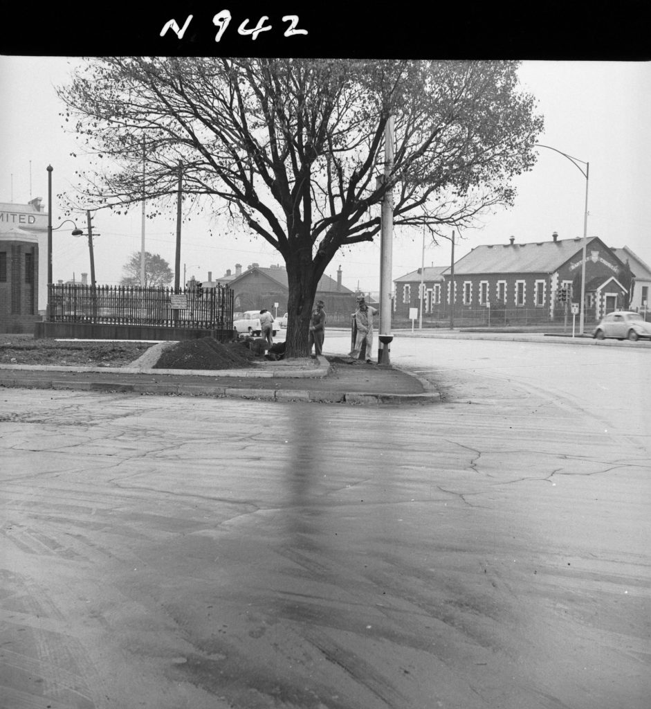 N942 Image showing channelisation on Hawke Street