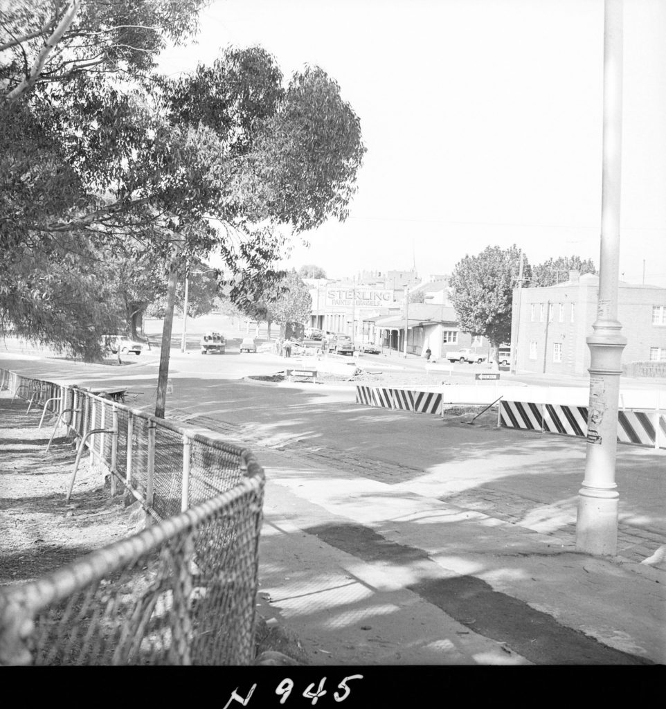 N945 Image showing channelisation on Errol Street and Haines Street