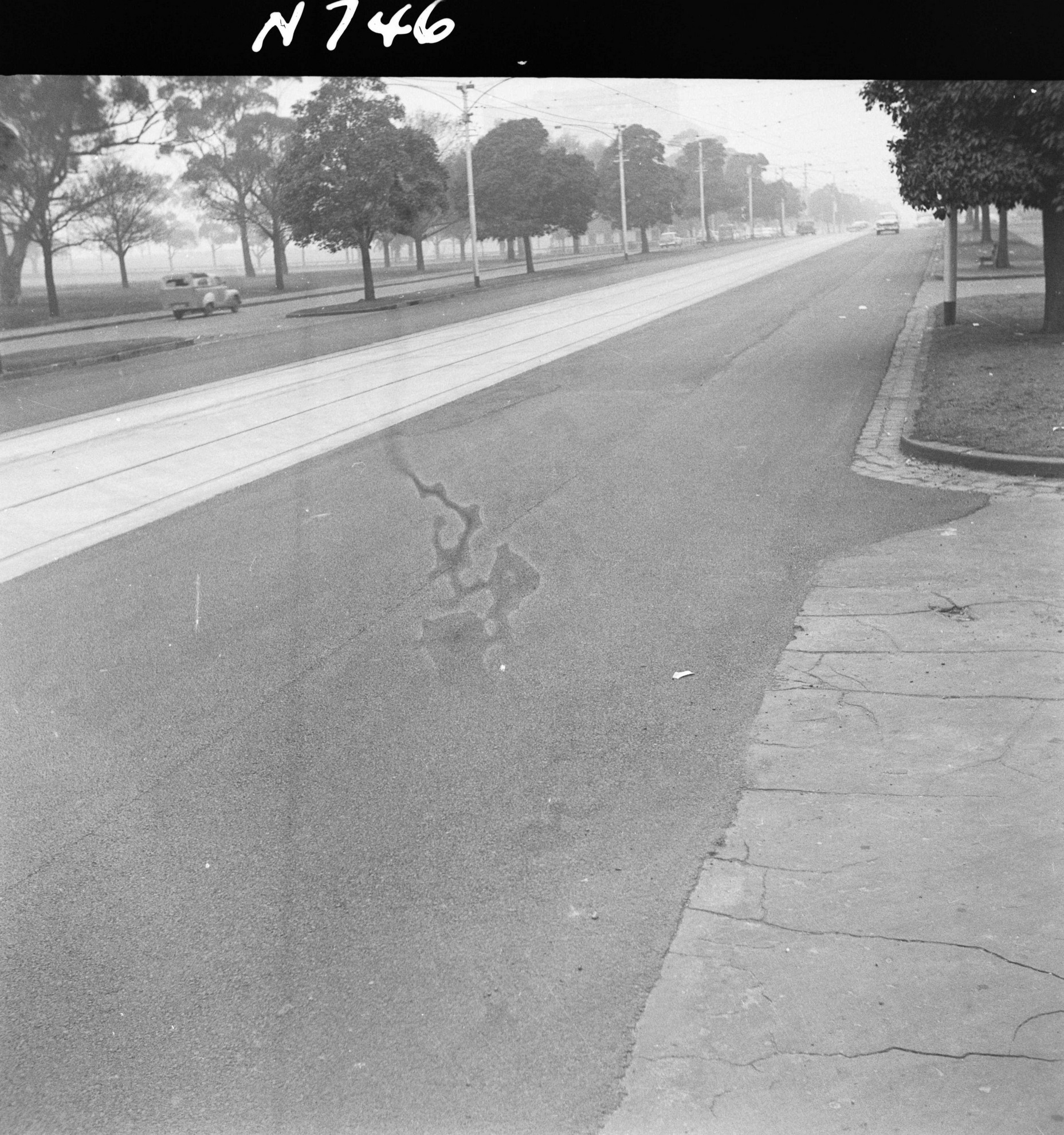 N746 Image showing Flemington Road after reconstruction City Collection