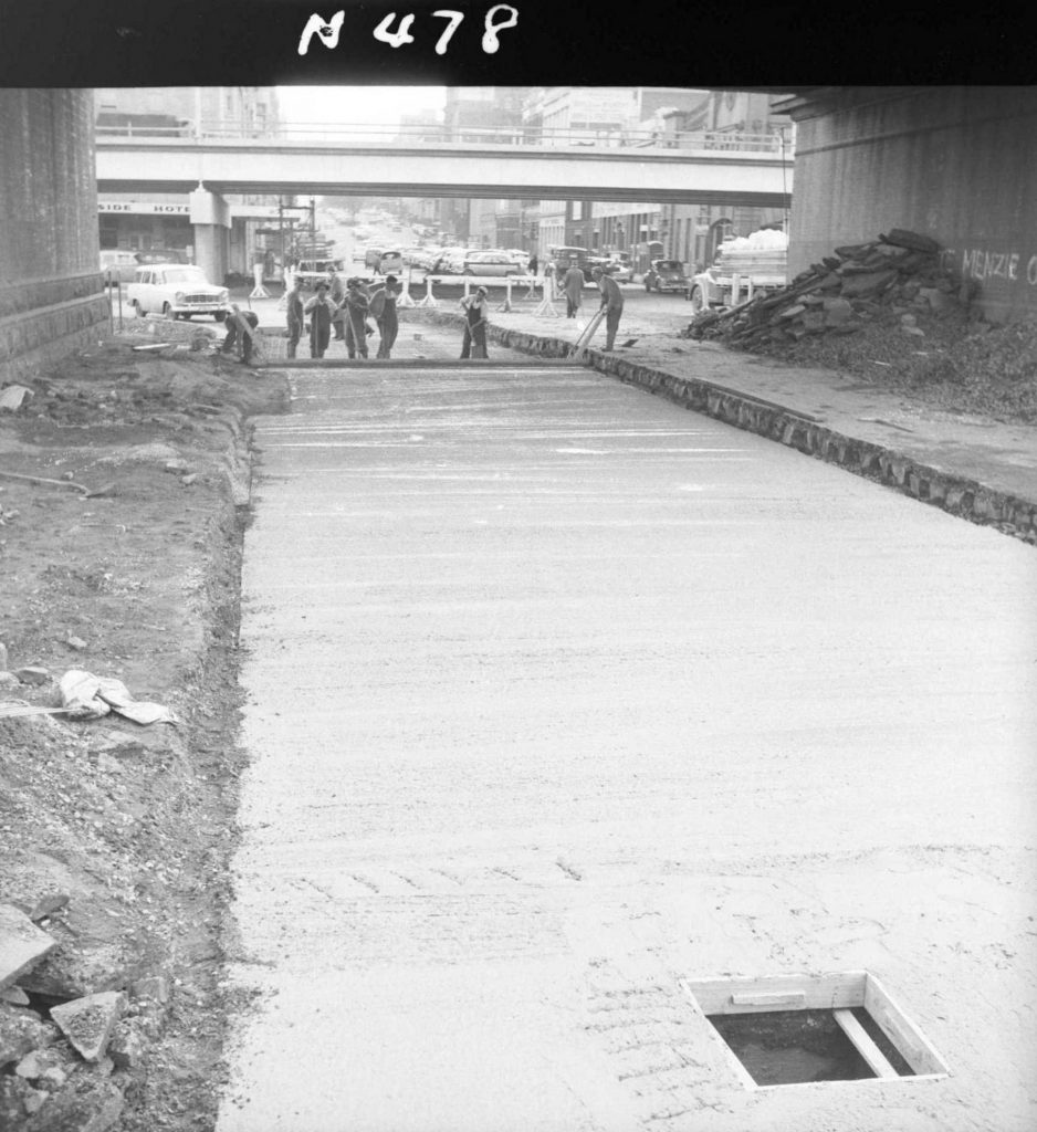 N478 Image showing construction of the Flinders Street overpass