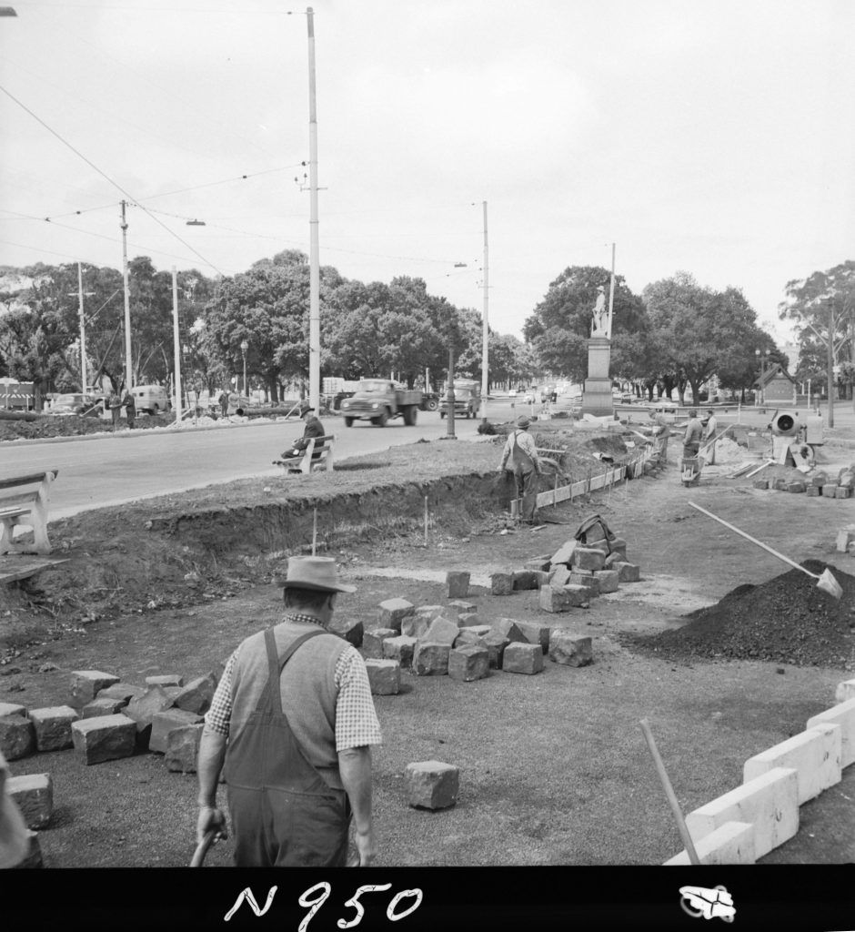 N950 Image showing channelisation of Royal Parade and Park Street