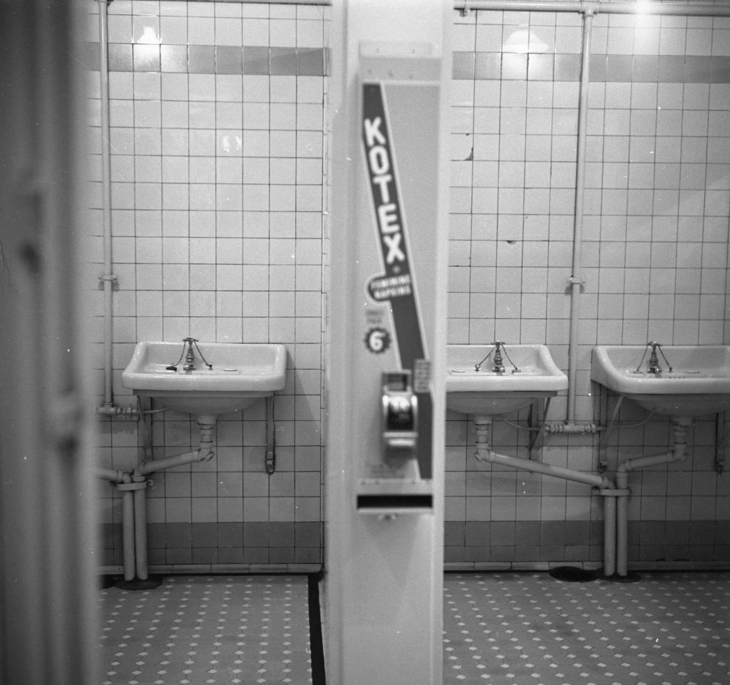 N833 Image showing interior of an “old-type” women’s bathroom on Russell Street