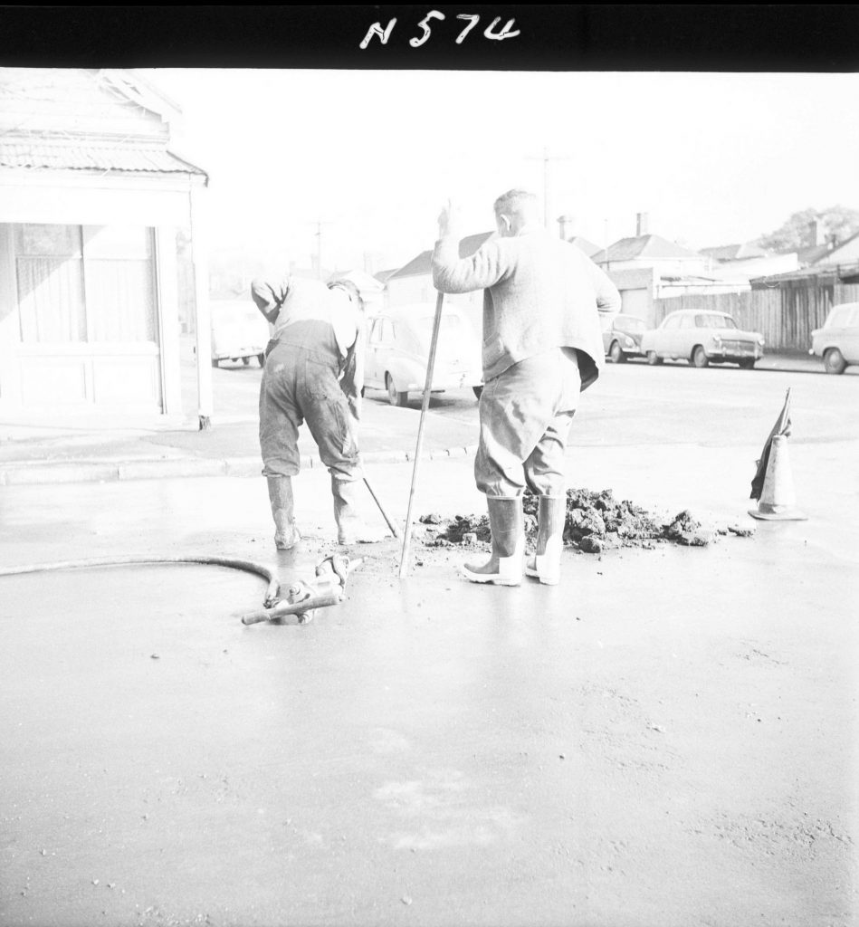 N574 Image showing Melbourne Metropolitan Board of Works (M.M.B.W.) openings along Rankins Road