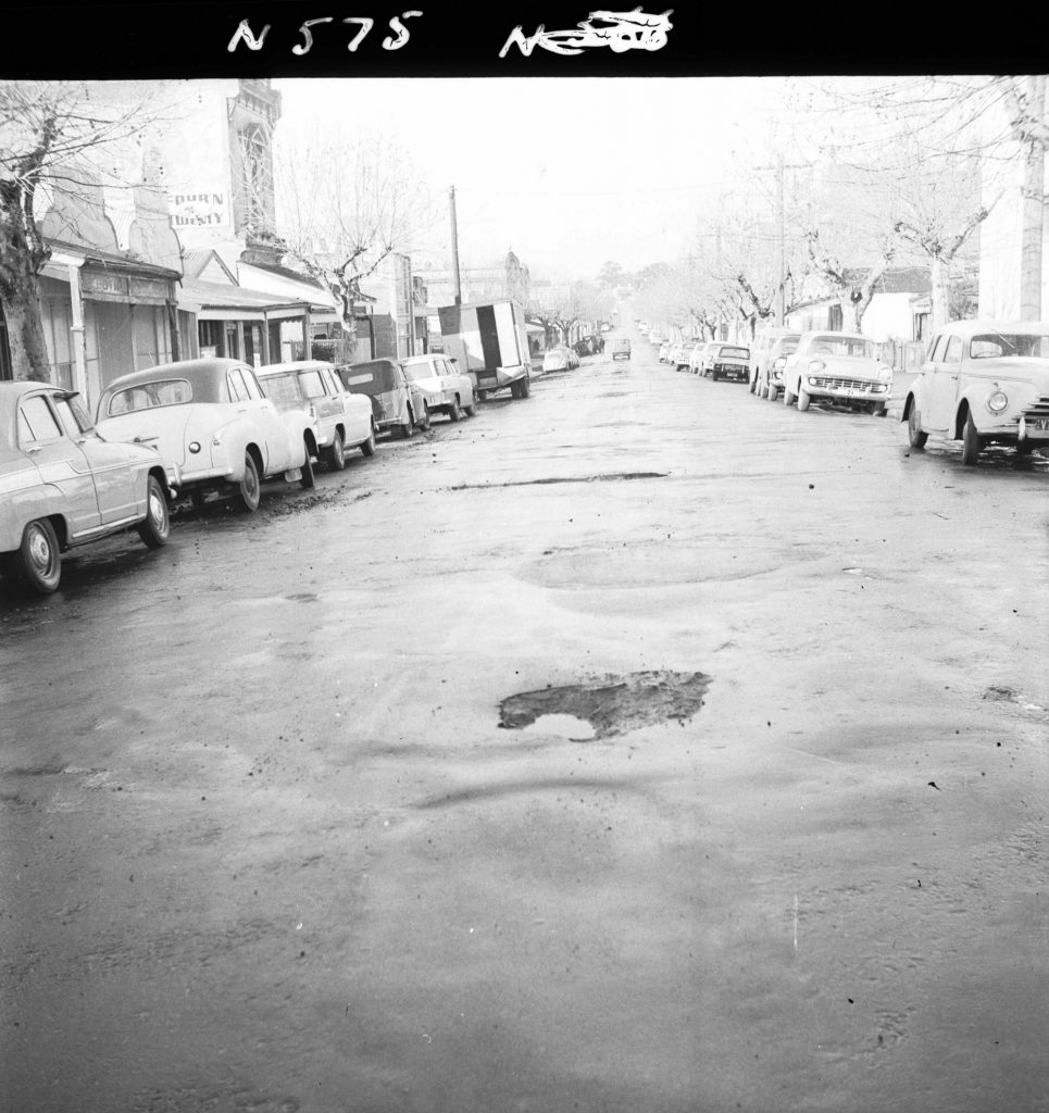 N575 Image showing Melbourne Metropolitan Board of Works (M.M.B.W.) openings along Rankins Road