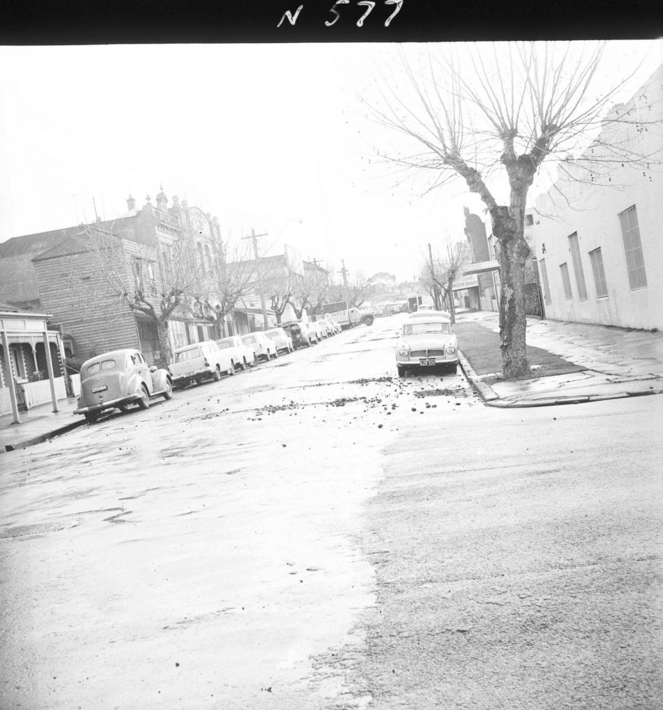 N577 Image showing Melbourne Metropolitan Board of Works (M.M.B.W.) openings along Rankins Road